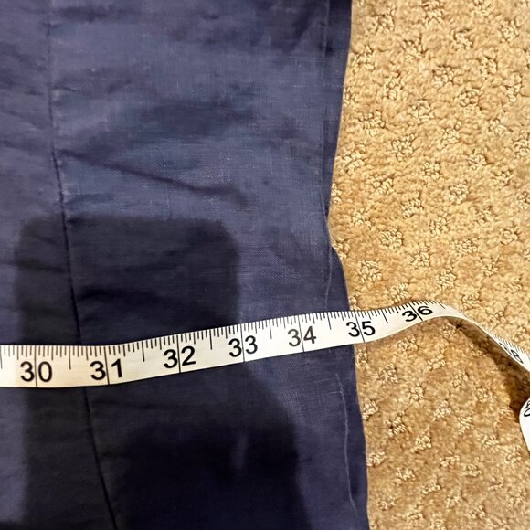 John P. Collection 100% Linen Knee Length Loose Shift Dress Lagenlook Size Small - Picture 7 of 9